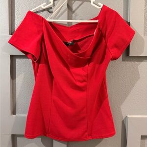 Unique vintage Red Women's Top